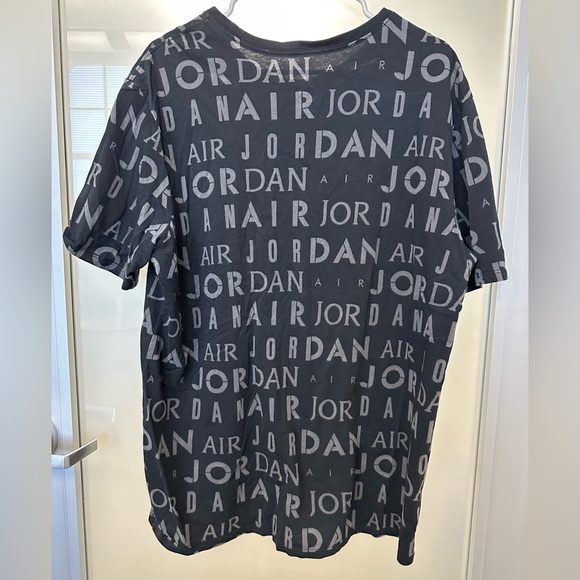Air Jordan Mens XL Black & Grey Logo Short Sleeve T-Shirt - Picture 3 of 4